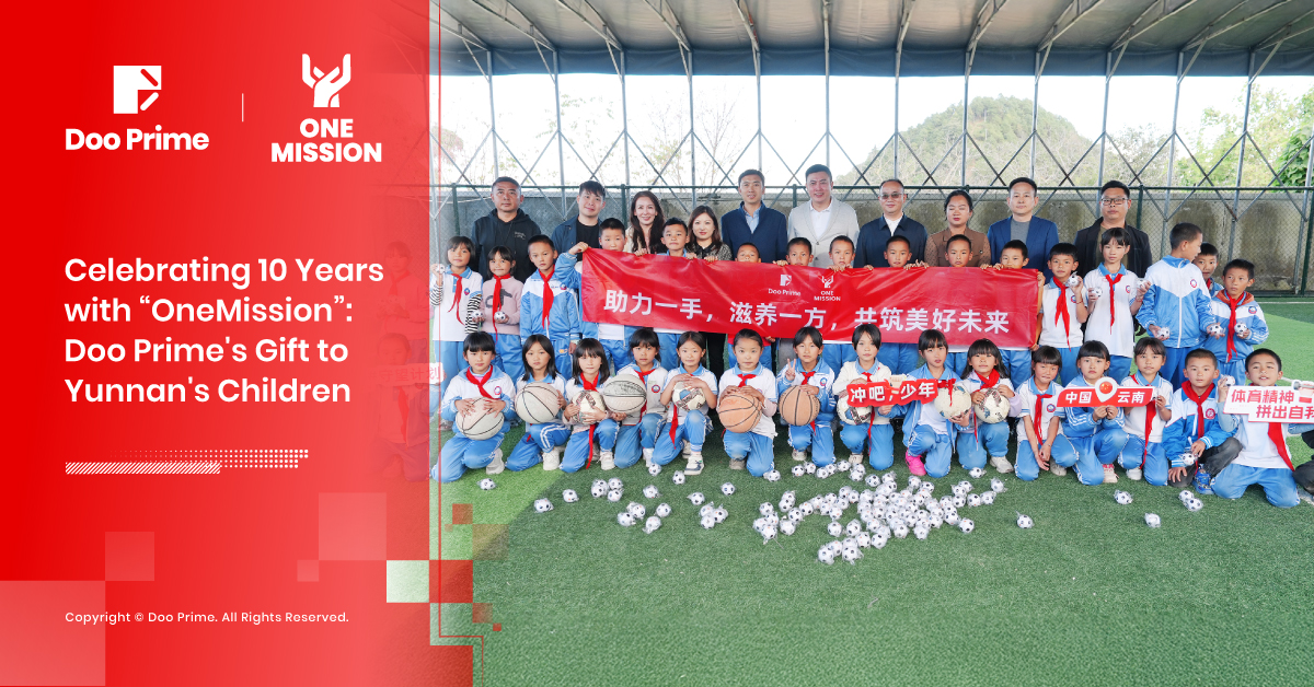 Celebrating 10 Years with “OneMission”: Doo Prime’s Gift to Yunnan’s Children